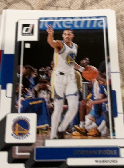 2022-23 Donruss #120 Jordan Poole Golden State Warriors — front
