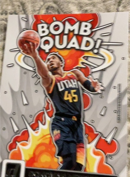 2022-23 Panini Donruss #13 Donovan Mitchell Bomb Squad — front