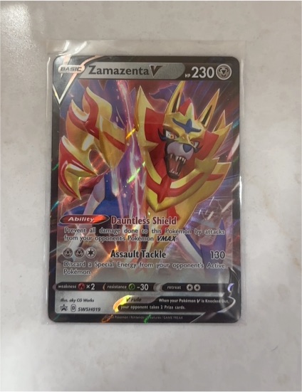 2020 Pokémon TCG Zamazenta V SWSH019 Black Star Promo — front