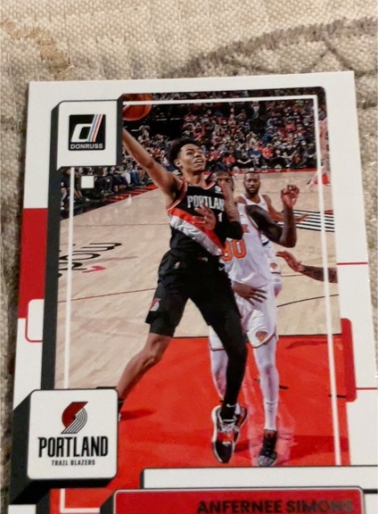 2022-23 Donruss #107 Anfernee Simons — front