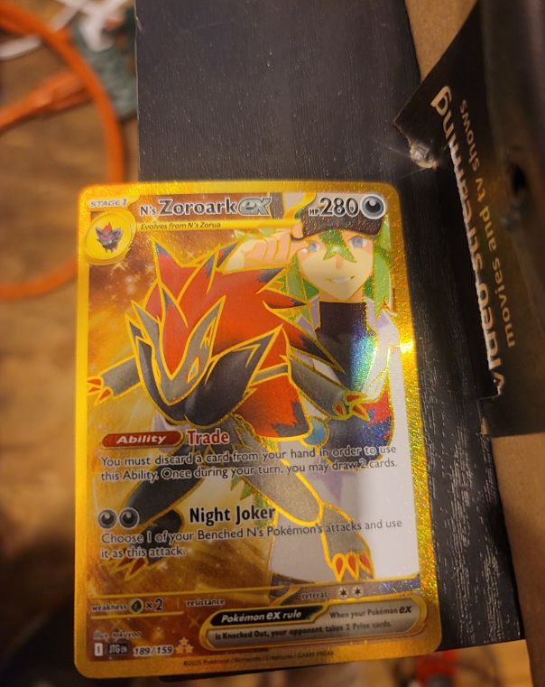 N's Zoroark ex 189/159 Journey Together — front