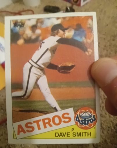 1985 Topps #123 Dave Smith — front