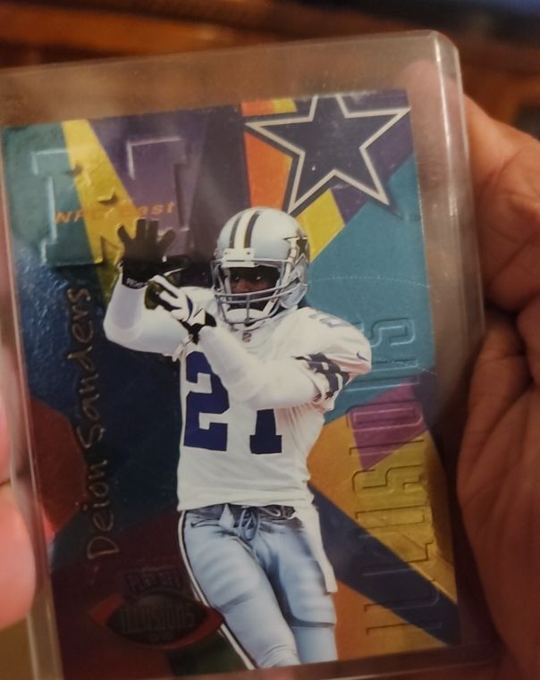 1996 Playoff Illusions #10 Deion Sanders Dallas Cowboys — front