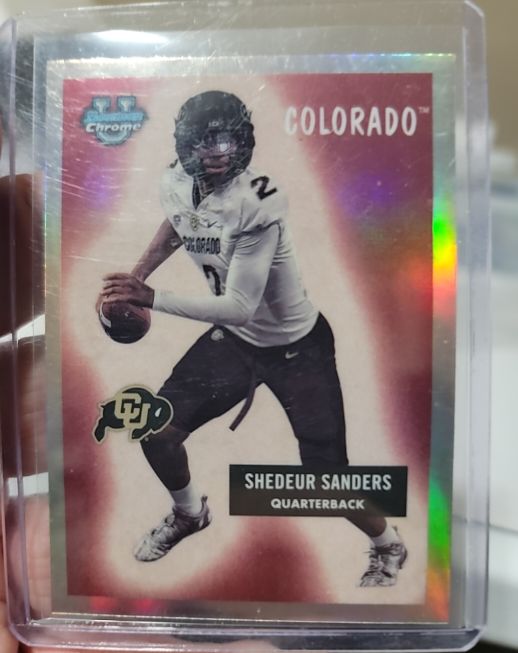2023 Bowman University Chrome 1955 Bowman #55BF-28 Shedeur Sanders — front