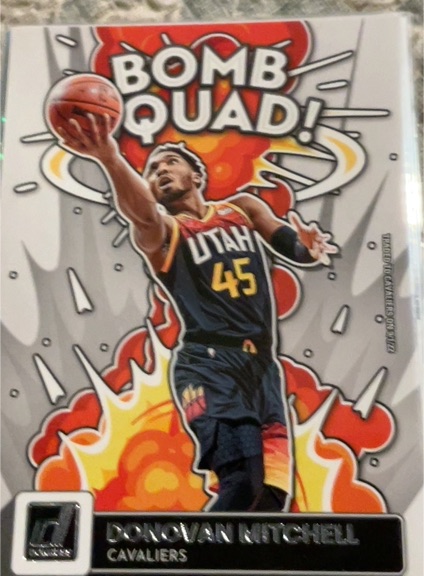2022-23 Donruss #13 Donovan Mitchell Bomb Squad — front