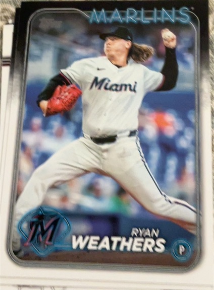2024 Topps Update #US103 Ryan Weathers — front