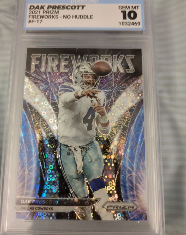2021 Panini Prizm Fireworks #F-17 Dak Prescott — front