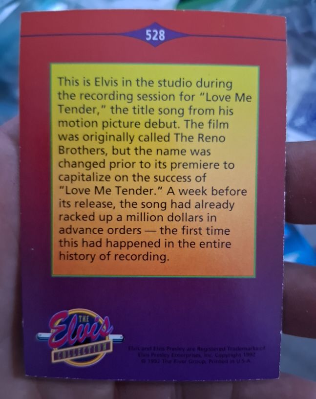 1992 The River Group Elvis Presley Collection #528 — front