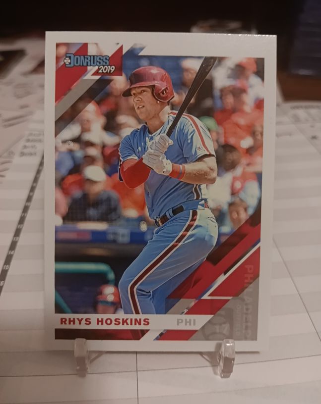 2019 Donruss #104 Rhys Hoskins — front
