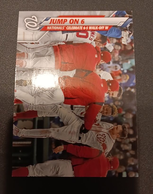 2020 Topps Update #U-3 Jump on 6 (Trea Turner / Wilmer Difo) Washington Nationals — front