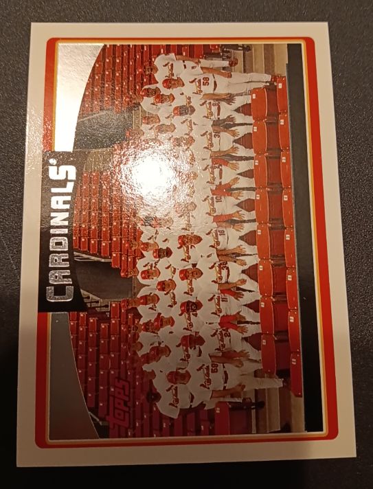 2006 Topps #608 St. Louis Cardinals Team Card — front