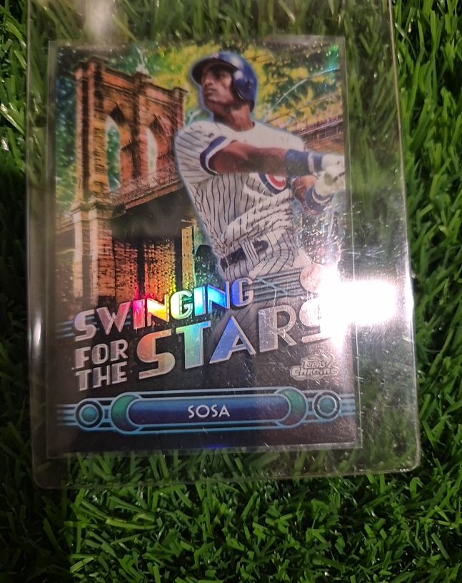 2024 Topps Chrome Fanatics Fest Swinging For The Stars #STS-22 Sammy Sosa — front