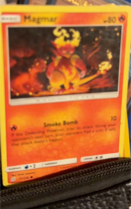 2019 Pokemon Unified Minds #21 Magmar — front