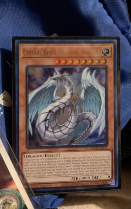 2022 Yu-Gi-Oh! GFP2-EN001 Crystal Beast Rainbow Dragon — front