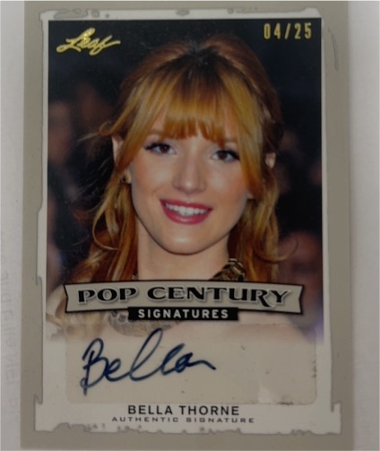 2014 Leaf Pop Century Signatures #BA-BT1 Bella Thorne — front
