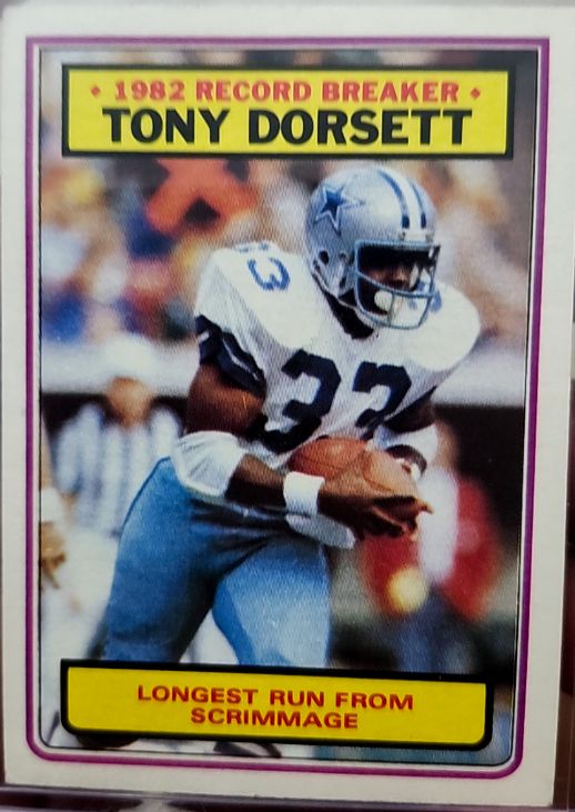 1983 Topps #2 Tony Dorsett — front