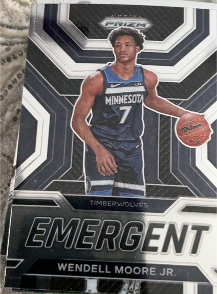 2022-23 Panini Prizm #23 Wendell Moore Jr. Emergent Insert — front