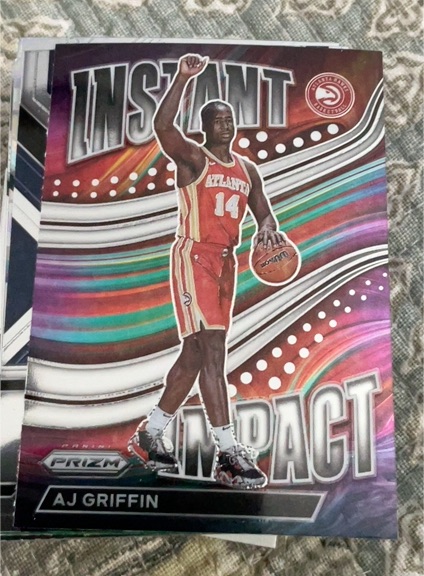 2022-23 Panini Prizm #5 AJ Griffin Instant Impact — front