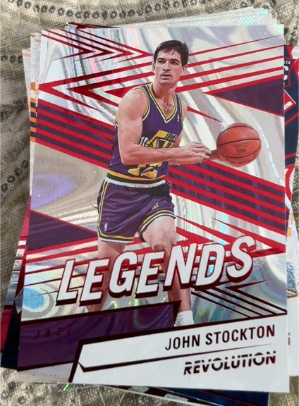 2024-25 Panini Revolution Legends #154 John Stockton — front
