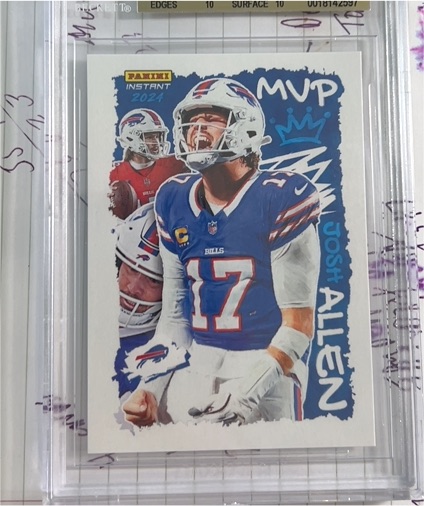 2024 Panini Instant Award Winners #AW-MVP Josh Allen — front