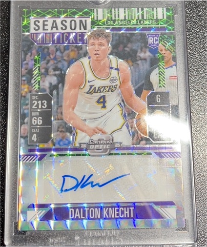 2024-25 Panini Contenders Optic #RST-KNE Dalton Knecht — front