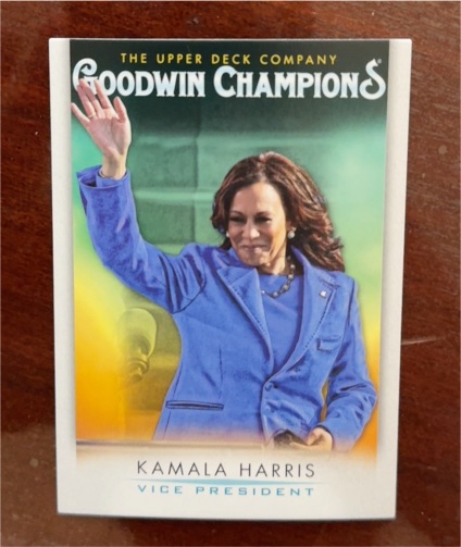 2021 Upper Deck Goodwin Champions #3 Kamala Harris — front