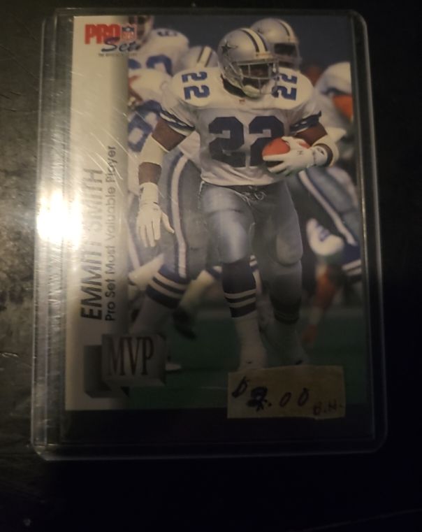 1992 Pro Set MVP #MVP18 Emmitt Smith — front
