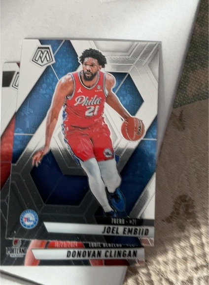 2024-25 Panini Mosaic #21 Joel Embiid — front