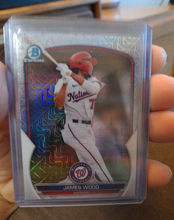 2023 Bowman Chrome Prospects #BCP-129 James Wood — front