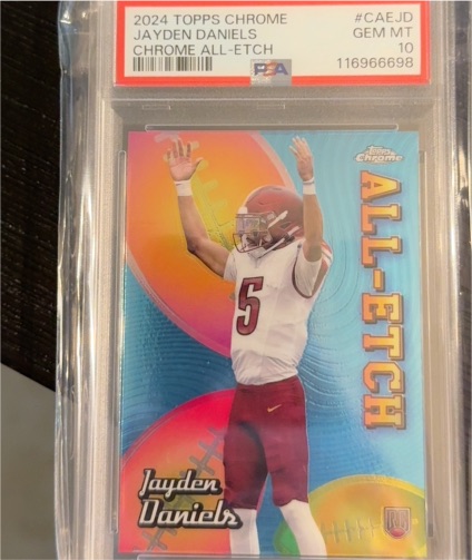 2024 Topps Chrome #CAE-JD Jayden Daniels All-Etch — front