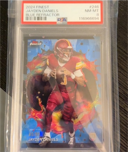 2024 Topps Finest #246 Jayden Daniels — front