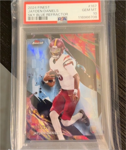 2024 Topps Finest #167 Jayden Daniels — front