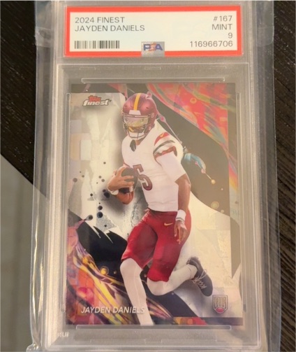 2024 Topps Finest #167 Jayden Daniels — front