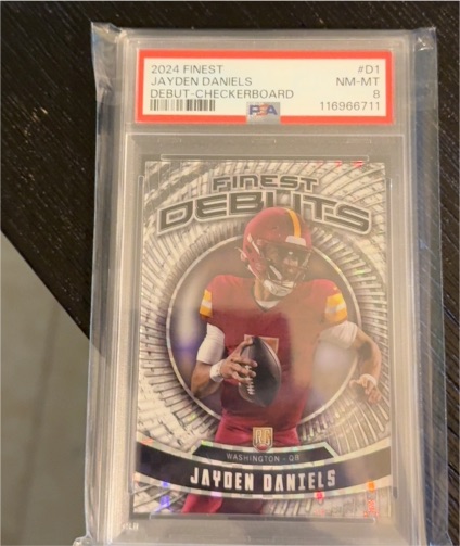 2024 Topps Finest Debut #D-1 Jayden Daniels — front