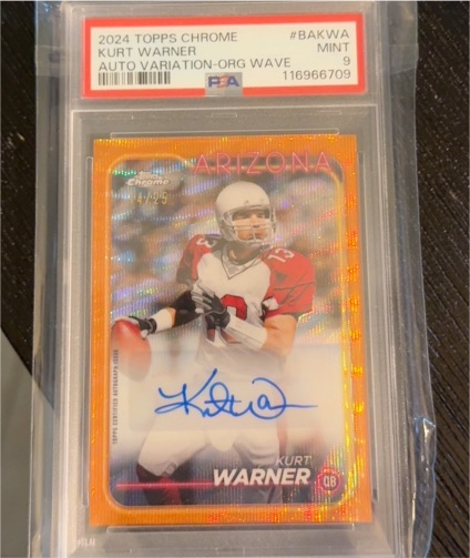 2024 Topps Chrome #BAKWA Kurt Warner — front