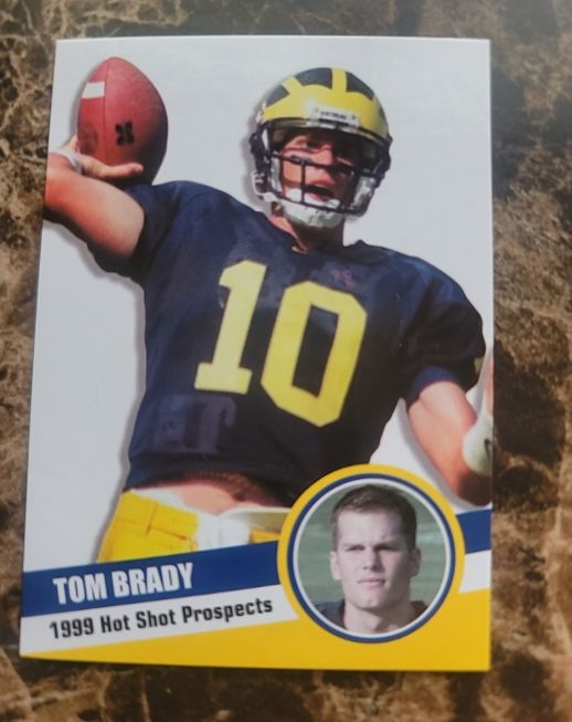 1999 Hot Shot Prospects Tom Brady — front