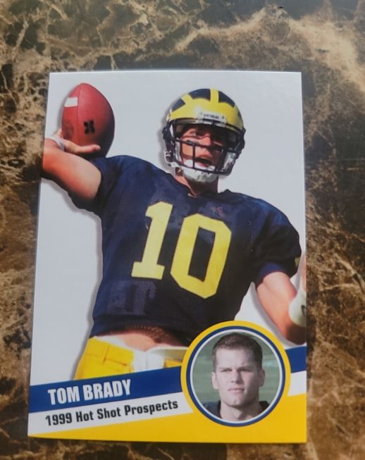 1999 Hot Shot Prospects Tom Brady — front