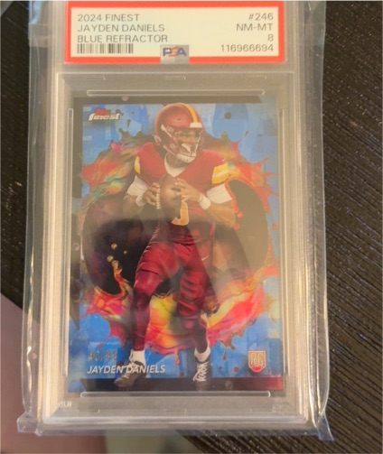 2024 Topps Finest #246 Jayden Daniels — front