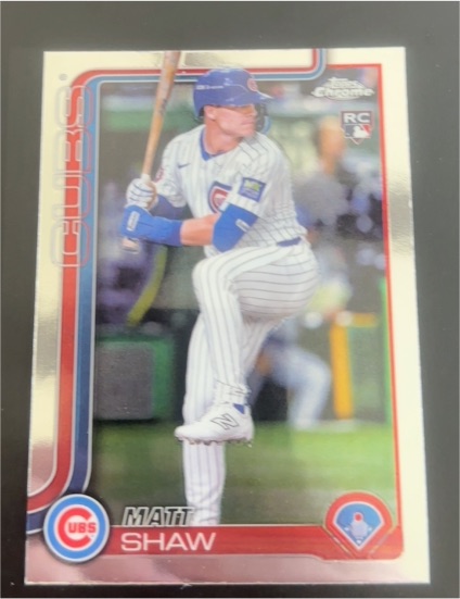 2025 Topps Chrome #219 Matt Shaw — front