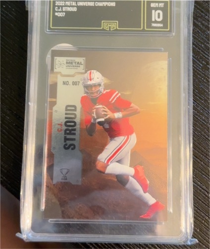 2022 Skybox Metal Universe Champions #007 C.J. Stroud — front