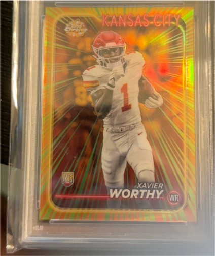 2024 Topps Chrome Football #RR-16 Xavier Worthy — front