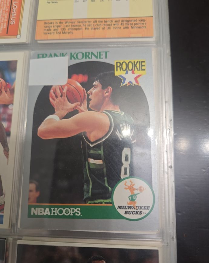 1990-91 NBA Hoops #176 Frank Kornet — front
