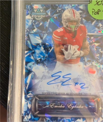 2024 Bowman University Chrome Sapphire Selections #SS-EE Emeka Egbuka — front