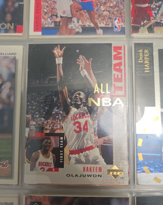 1994-95 Upper Deck #13 Hakeem Olajuwon All NBA Team — front