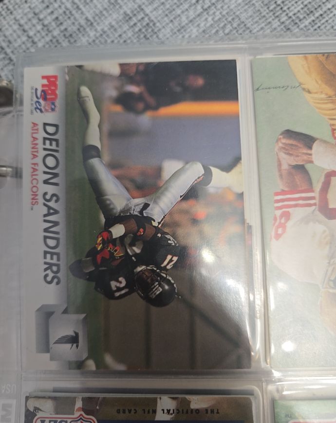1990 Pro Set #1 Deion Sanders — front