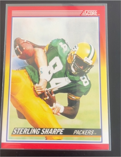 1990 Score #245 Sterling Sharpe — front