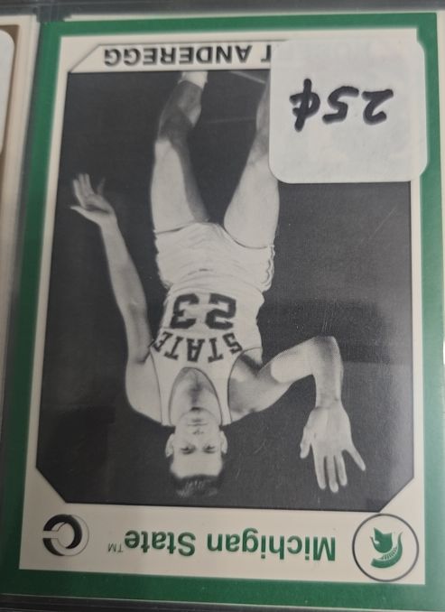 1990 Collegiate Collection Michigan State Spartans #103 Robert Anderegg — front