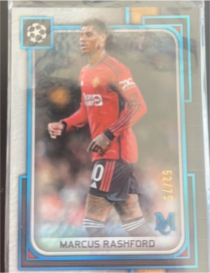 2022-23 Topps Merlin Chrome UEFA Club Competitions #98 Marcus Rashford — front