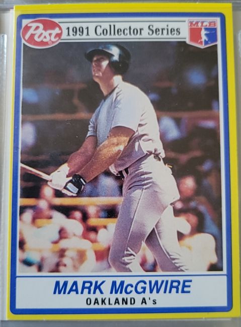 1991 Post Collector Series #2 Mark McGwire — front
