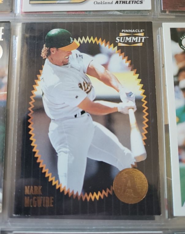 1996 Pinnacle Summit #20 Mark McGwire — front